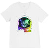 astronaut space cat V-Neck Tee