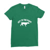 get to the point Ladies Fitted T-Shirt