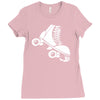 roller skate funny Ladies Fitted T-Shirt