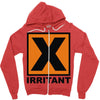 irritant symbol Zipper Hoodie