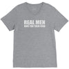 real men hunt their food V-Neck Tee