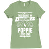 Awesome Poppie Looks Like Ladies Fitted T-Shirt