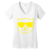 cat cool Women's V-Neck T-Shirt