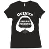 jaws inspired movie Ladies Fitted T-Shirt