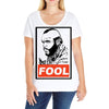 fool b.a. baracus Ladies Curvy T-Shirt