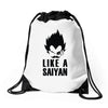 like a saiyan Drawstring Bags