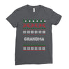 ugly christmas grandma Ladies Fitted T-Shirt