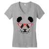 cool panda Women's V-Neck T-Shirt