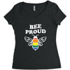 Bee proud Women's Triblend Scoop T-shirt