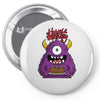 happy birthday monster Pin-back button