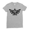 zelda logo black logo Ladies Fitted T-Shirt