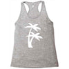 palm tree sticker vinyl decal tropical island beach ocean wall car win Racerback Tank