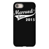 married since 2015   mens funny wedding marriage iPhone 8 Case