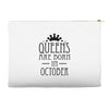 queens are born in october (2) Accessory Pouches