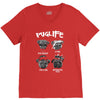 pug life V-Neck Tee