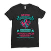Thyroid Cancer Warrior Ladies Fitted T-Shirt