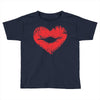 lip print heart Toddler T-shirt
