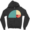 fibonacci golden ratio colorful Zipper Hoodie