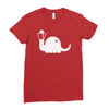 apatosaurus white Ladies Fitted T-Shirt