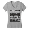 all men are created equal january Women's V-Neck T-Shirt