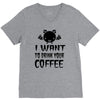 coffee drinkers V-Neck Tee