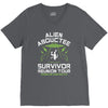 alien abductee survivor tour ufo nerd geek comic funny V-Neck Tee