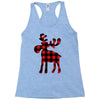 lumberjack reindeer Racerback Tank