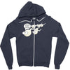 funny rude sperm bj ideal birthday gift or presen Zipper Hoodie
