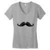 mustache Women's V-Neck T-Shirt