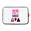 Women's March Hear Our Voice Laptop sleeve