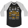 Born October Multitasking Problem Solving Tees 3/4 Sleeve Shirt