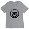 snake black V-Neck Tee
