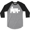 rude jigsaw ideal birthday present or gift 3/4 Sleeve Shirt