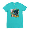 dragons by my side Ladies Fitted T-Shirt
