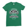 vintage quality without compromise 1972 aged to perfection Ladies Fitted T-Shirt