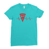 pizza is life Ladies Fitted T-Shirt