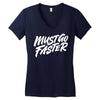 must go faster 2 Women's V-Neck T-Shirt