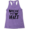 break my heart Racerback Tank