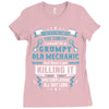 Grumpy Old Mechanic Ladies Fitted T-Shirt