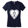 locked Women's V-Neck T-Shirt