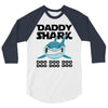 Daddy Shark Doo Doo Doo 3/4 Sleeve Shirt
