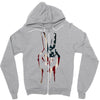 peace and love usa flag Zipper Hoodie