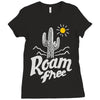roam free Ladies Fitted T-Shirt