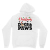 christmas dogs and paws Unisex Hoodie