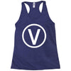 vegan symbol Racerback Tank