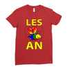 gay pride parade lgbt lesbian gay bi trans queer pan light Ladies Fitted T-Shirt