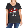 don't stop believing unicorn Ladies Curvy T-Shirt