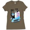 monkey have a shower wet Ladies Fitted T-Shirt