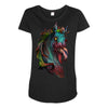 zombie horse new Maternity Scoop Neck T-shirt