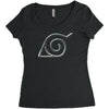 Hidden Leaf Village Symbol T-Shirt Women's Triblend Scoop T-shirt